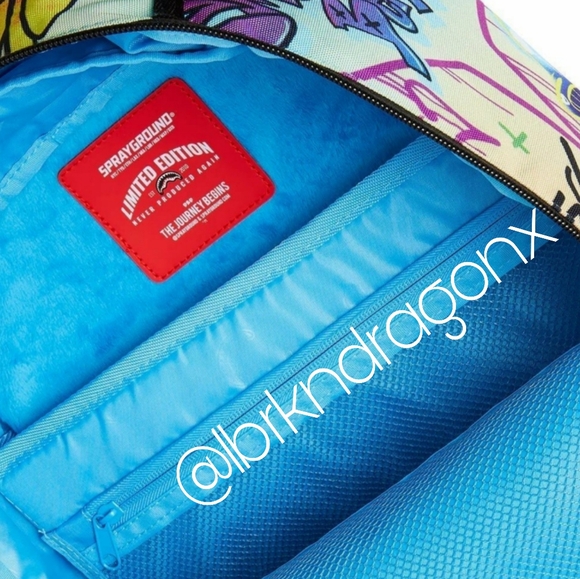 NWT Papa Smurf Large Backpack Sprayground Laptop Ready Travel School Bag Smurfs - Picture 4 of 15